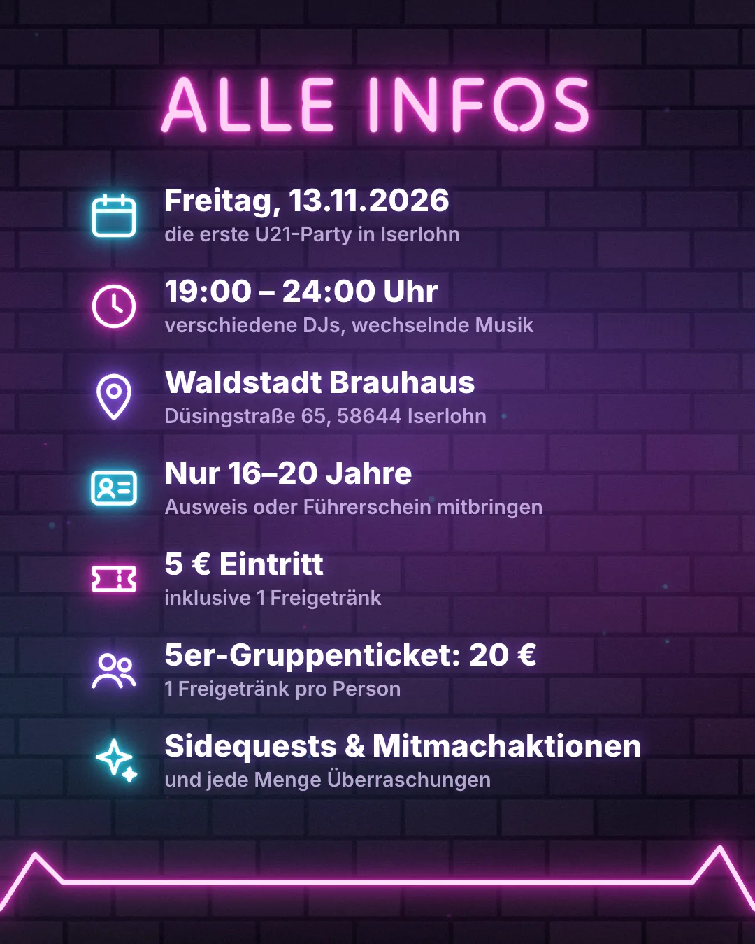 Karussell-Beitrag NEON NIGHTS, Bild 2 von 3: alle Infos zur Party